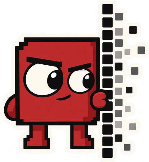Piksel, the Kolabaja mascot, watching your page